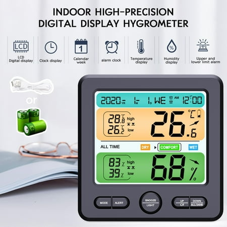 Tfalo Accessories Digital Hygrometer Indoor Outdoor Wireless Temperature And Humidity Tools
Tfalo Accessories Digital Hygrometer Indoor Outdoor Wireless Temperature And Humidity Tools