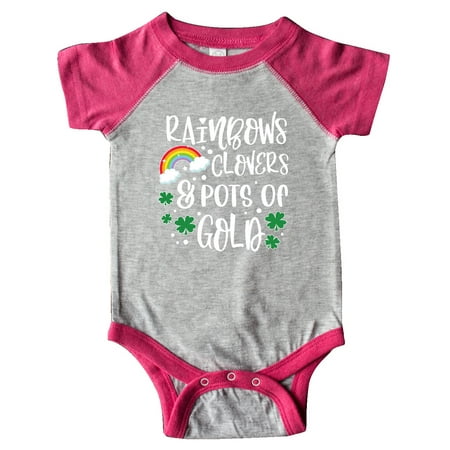 Inktastic St .Patrick s Day Rainbows Clovers & Pots of Gold Gift Baby Boy or Baby Girl Bodysuit
Inktastic St .Patrick s Day Rainbows Clovers & Pots of Gold Gift Baby Boy or Baby Girl Bodysuit