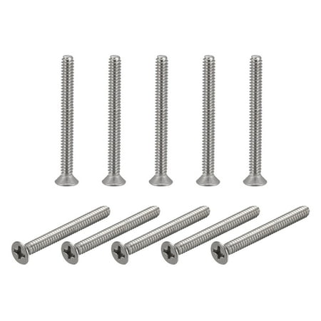 6#-32x1-1/2 Flat Head Machine Screws Phillips 304 Stainless Steel Polishing 100 Pack
6#-32x1-1/2 Flat Head Machine Screws Phillips 304 Stainless Steel Polishing 100 Pack