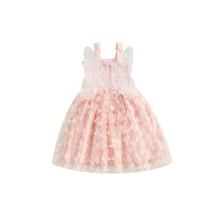 Toddler Kids Baby Girl Princess Dress Sleeveless Strap Butterfly Wings Layered Tulle Tutu Summer Mesh Fluffy Dress
Toddler Kids Baby Girl Princess Dress Sleeveless Strap Butterfly Wings Layered Tulle Tutu Summer Mesh Fluffy Dress