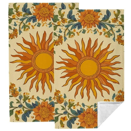 FUMJ Flower Pattern Hand Towel Set for Kitchens Bathrooms Showers - Super Soft and Absorbent - 2 Pack 27.5*16 inch Funny Kitchen Towels 27.5*16in
FUMJ Flower Pattern Hand Towel Set for Kitchens Bathrooms Showers - Super Soft and Absorbent - 2 Pack 27.5*16 inch Funny Kitchen Towels 27.5*16in