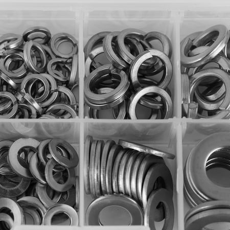 Cergrey Flat Washer Spring Washer Flat Washer And Lock Washer Assortment Set Stainless Steel Repair Shop Use Replacement For Home Use Repair
Cergrey Flat Washer Spring Washer Flat Washer And Lock Washer Assortment Set Stainless Steel Repair Shop Use Replacement For Home Use Repair