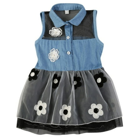 FYCONE Summer Kids Baby Girl Outfits Denim Sleeveless Tutu Dress Toddler Girls Party Flower Tulle Waist Dresses 2-8Y
FYCONE Summer Kids Baby Girl Outfits Denim Sleeveless Tutu Dress Toddler Girls Party Flower Tulle Waist Dresses 2-8Y