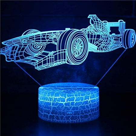 Racing car 3D Night Light 16 Color Change Lamp Acrylic Flat ABS Base USB Charger Home Decoration Toy Brithday Kid Children Gift
Racing car 3D Night Light 16 Color Change Lamp Acrylic Flat ABS Base USB Charger Home Decoration Toy Brithday Kid Children Gift