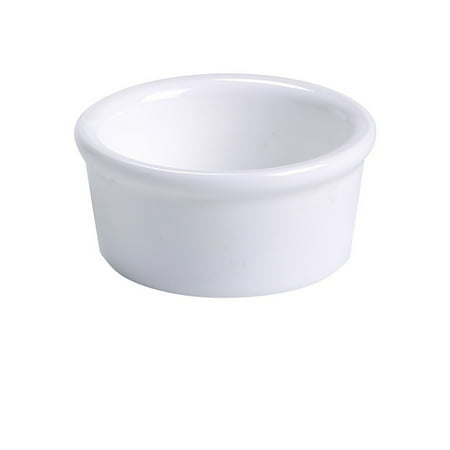 Ramekins Round Ramekin 1 Oz. 2 1/4 Dia. X 1 H Porcelain White 4 packs