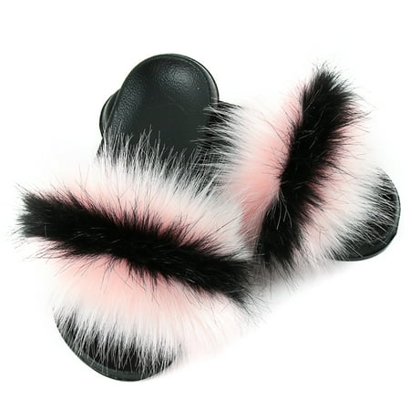 Coxeer Women Furry Slippers Fashion Nonslip Faux Fur Slippers Fluffy Sandals for Ladies
Coxeer Women Furry Slippers Fashion Nonslip Faux Fur Slippers Fluffy Sandals for Ladies