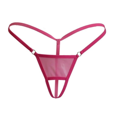YIWEI Ladies Open Crotch Portable Comfortable Fashion Solid Color Panties Thong Rose Red
YIWEI Ladies Open Crotch Portable Comfortable Fashion Solid Color Panties Thong Rose Red