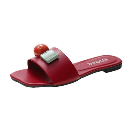 Shoes for Women 2024 Ladies Summer Fashion Color Flat Comfortable Non Slip Beach Shoes Slippers
Shoes for Women 2024 Ladies Summer Fashion Color Flat Comfortable Non Slip Beach Shoes Slippers