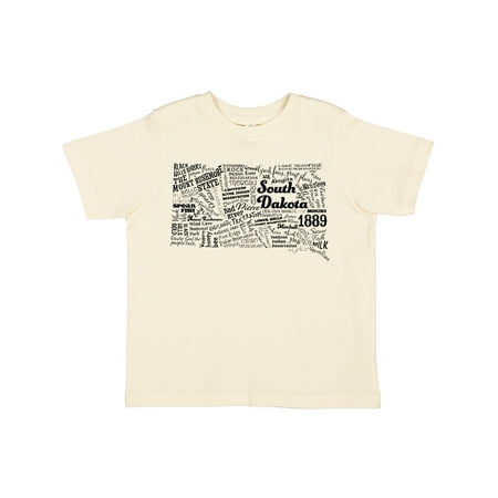 Inktastic South Dakota State word salad Gift Toddler Boy or Toddler Girl T-Shirt