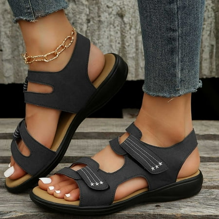 HIMIWAY Black Heels Comfortable Women s Orthopedic Sandals Fishmouth Wedges High-heeled Shoes Women s Shoes Sandals Black 42
HIMIWAY Black Heels Comfortable Women s Orthopedic Sandals Fishmouth Wedges High-heeled Shoes Women s Shoes Sandals Black 42