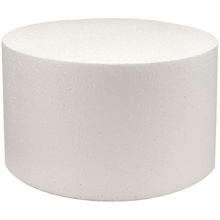 Round Cake Dummy Styrene - 14 Inch Diameter x 6 Inch High