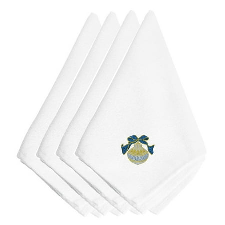 Carolines Treasures EMBT2962NPKE Christmas Gold and Blue Ornament Embroidered Napkins Set of 4 20 x 20 multicolor
Carolines Treasures EMBT2962NPKE Christmas Gold and Blue Ornament Embroidered Napkins Set of 4 20 x 20 multicolor