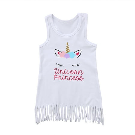 Caitzr Baby Girl s Summer Dress White Sleeveless Round Neck Letter Unicorn Print Tassel Dress
Caitzr Baby Girl s Summer Dress White Sleeveless Round Neck Letter Unicorn Print Tassel Dress