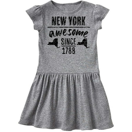 Inktastic New York Awesome Since 1788 Gift Toddler Girl Dress