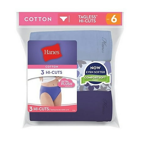 Hanes-Hanes Women S Cotton Hi-Cuts-Assorted-11