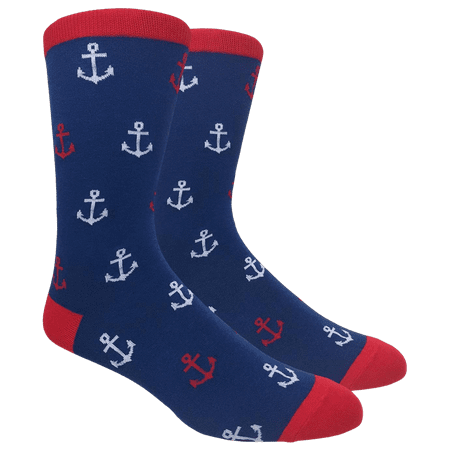 Fine Fit Fun Crew Novelty Dress Casual Cave Trouser Socks Red Edge Navy Body White Anchor
Fine Fit Fun Crew Novelty Dress Casual Cave Trouser Socks Red Edge Navy Body White Anchor