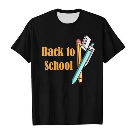 School Season Girls T Shirt Summer Kids Short Sleeve Tops Soft Comfortable Back To School Prints Casual Wear
School Season Girls T Shirt Summer Kids Short Sleeve Tops Soft Comfortable Back To School Prints Casual Wear