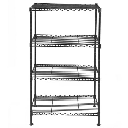 Gzxs 4 Tier Adjustable Storage Shelf Metal Storage Rack Wire Shelving Unit Storage Shelves for Pantry Closet Kitchen Laundry (Black)
Gzxs 4 Tier Adjustable Storage Shelf Metal Storage Rack Wire Shelving Unit Storage Shelves for Pantry Closet Kitchen Laundry (Black)