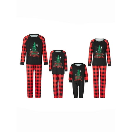 Huakaishijie Matching Family Pajamas Sets Christmas PJ s Letter Christmas Tree Printed Long Sleeve Tee and Long Pants
Huakaishijie Matching Family Pajamas Sets Christmas PJ s Letter Christmas Tree Printed Long Sleeve Tee and Long Pants