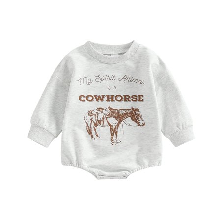 Infant Newborn Baby Girls Boys Fall Romper Casual Long Sleeve Round Neck Cow Letter Print Bodysuit Jumpsuit (Light Grey 12-18 Months)
Infant Newborn Baby Girls Boys Fall Romper Casual Long Sleeve Round Neck Cow Letter Print Bodysuit Jumpsuit (Light Grey 12-18 Months)