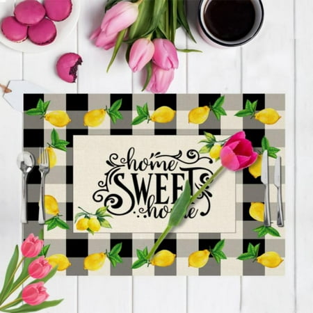 Placemats Washable Lemon Truck Gnome Placemat for Dining Table Decorations Heat-Proof Table Mats for Kitchen Dinner Banquet Rustic Wood 1PC
Placemats Washable Lemon Truck Gnome Placemat for Dining Table Decorations Heat-Proof Table Mats for Kitchen Dinner Banquet Rustic Wood 1PC