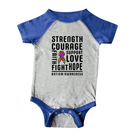 Inktastic Autism Awareness Strength Courage Fight Support Love Gift Baby Boy or Baby Girl Bodysuit
Inktastic Autism Awareness Strength Courage Fight Support Love Gift Baby Boy or Baby Girl Bodysuit