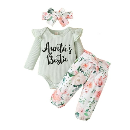 LAPAKIDS Baby Girl Fall Winter Clothes Ruffle Top + Floral Pants + Headband 3Pcs Newborn Girl Outfits 6-9 Months
LAPAKIDS Baby Girl Fall Winter Clothes Ruffle Top + Floral Pants + Headband 3Pcs Newborn Girl Outfits 6-9 Months