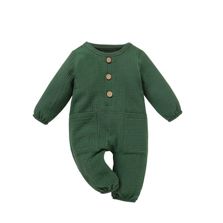 TAIAOJING Baby Romper Clothes Jumpsuit Outfits Girl Boy Cotton Linen With Pockets Girls Romper&Jumpsuit One Piece Outfits 0-3 Months
TAIAOJING Baby Romper Clothes Jumpsuit Outfits Girl Boy Cotton Linen With Pockets Girls Romper&Jumpsuit One Piece Outfits 0-3 Months