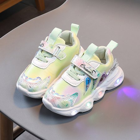 TOWED22 Toddler Girl Sneaker Light Up Shoes For Girls Toddler LED Walking Shoes Girls Kids Children Baby Casual Shoes Green
TOWED22 Toddler Girl Sneaker Light Up Shoes For Girls Toddler LED Walking Shoes Girls Kids Children Baby Casual Shoes Green