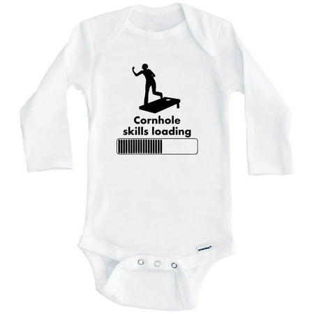Cornhole Skills Loading Funny One Piece Baby Bodysuit (Long Sleeve) 6-9 Months White
Cornhole Skills Loading Funny One Piece Baby Bodysuit (Long Sleeve) 6-9 Months White