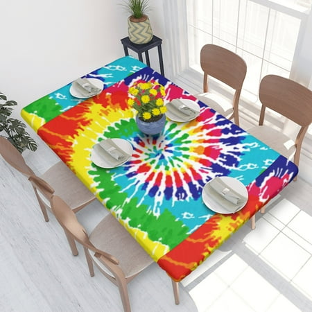 Home Deluxe Tablecloth Tie Dye Waterproof Elastic Rim Edged Table Cover- For Christmas Parties And Picnics 4ft
Home Deluxe Tablecloth Tie Dye Waterproof Elastic Rim Edged Table Cover- For Christmas Parties And Picnics 4ft