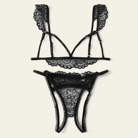 B91xZ Lingerie For Women Set Underwear Lace Plus Sleepwear Women Bra+Thong Size Black Lingerie Sexy Womens Lingerie Costumes Black XXL 
B91xZ Lingerie For Women Set Underwear Lace Plus Sleepwear Women Bra+Thong Size Black Lingerie Sexy Womens Lingerie Costumes Black XXL