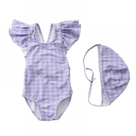 Gyratedream Kids Toddler Baby Girl One Piece Ruffle Swimsuit Beach Wear Swimwear Bathing Suits with Swim Hat 1-7T
Gyratedream Kids Toddler Baby Girl One Piece Ruffle Swimsuit Beach Wear Swimwear Bathing Suits with Swim Hat 1-7T