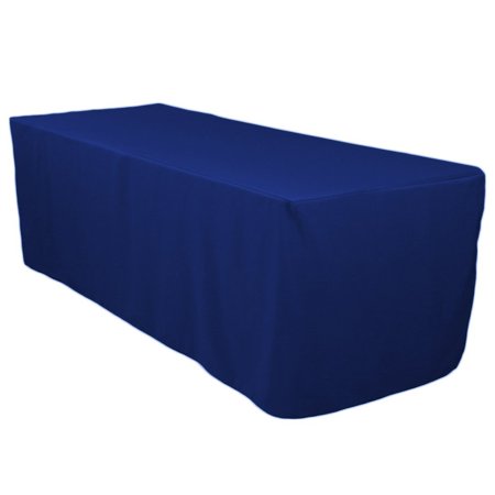 5 Feet Tablecloth Royal Blue Fitted Tablecloth Polyester Table Cover Trade Show Banquet Royal Blue, : Add $49.00 or more items offered by.., By Tablecloth Market