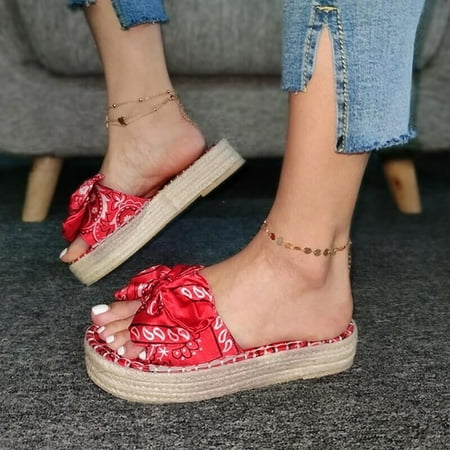 BRISEZZS Slide Sandals for Women- Open Toe Slip-on New Style Bowknot Beach Casual Roman Summer Flat Slide Sandals #453 Hot Pink-39
BRISEZZS Slide Sandals for Women- Open Toe Slip-on New Style Bowknot Beach Casual Roman Summer Flat Slide Sandals #453 Hot Pink-39