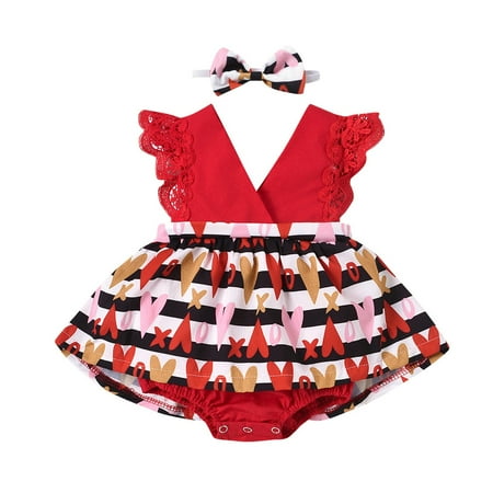 dmqupv Young Girl Clothes Printed Kids Valentine s Set Romper jumpsuit+headband Day outfit Cute Outfits for Teen Boys Red 6-12 Months
dmqupv Young Girl Clothes Printed Kids Valentine s Set Romper jumpsuit+headband Day outfit Cute Outfits for Teen Boys Red 6-12 Months