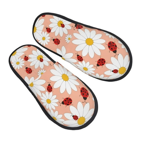 Ocsxa Mens Womens Cozy Memory Foam Scuff Slippers Slip On Warm House Shoes Indoor/Outdoor-Daisy And Ladybug
Ocsxa Mens Womens Cozy Memory Foam Scuff Slippers Slip On Warm House Shoes Indoor/Outdoor-Daisy And Ladybug