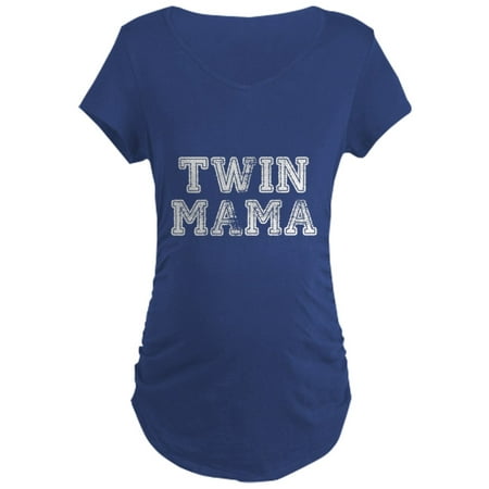 CafePress - Twin Mama Twin Mom Maternity T Shirt - Maternity Dark T-Shirt