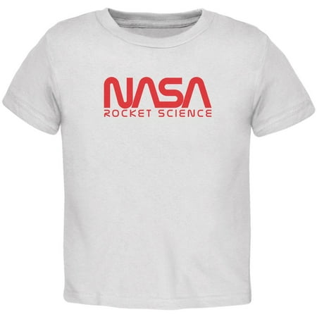 NASA Worm Rocket Science Toddler T Shirt White 4T