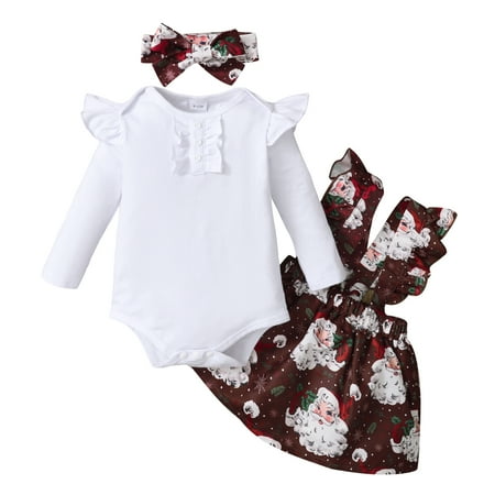 Kucnuzki 6 Months Baby Girls Halloween Skirt Sets 9 Months Long Sleeve Solid Color Romper Tops Supsender Christmas Santa Flowing Skirt Headband 3PCS Set White
Kucnuzki 6 Months Baby Girls Halloween Skirt Sets 9 Months Long Sleeve Solid Color Romper Tops Supsender Christmas Santa Flowing Skirt Headband 3PCS Set White