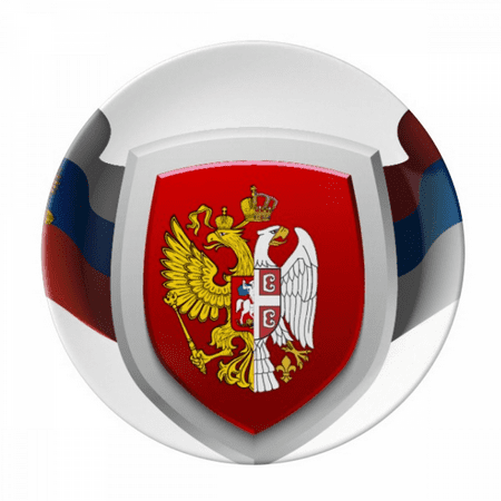 Serbia National Emblem Country Plate Decorative Porcelain Salver Tableware Dinner Dish
Serbia National Emblem Country Plate Decorative Porcelain Salver Tableware Dinner Dish