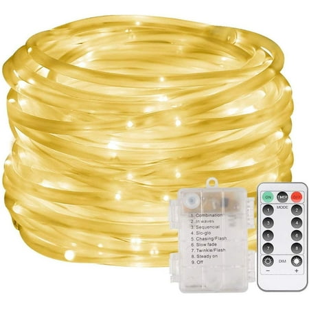 12 m 100 LEDs Tube Light Outdoor Waterproof Tube Fairy Lights 8 Modes with Remote Control Decoration for Christmas Garden Wedding
12 m 100 LEDs Tube Light Outdoor Waterproof Tube Fairy Lights 8 Modes with Remote Control Decoration for Christmas Garden Wedding