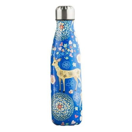 Saisrt 500Ml Double Walled Vacuum Flask Insulated Stainless Steel Water Bottle Leak Proof Cola Shape Portable Water Bottle Blue
Saisrt 500Ml Double Walled Vacuum Flask Insulated Stainless Steel Water Bottle Leak Proof Cola Shape Portable Water Bottle Blue