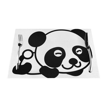 YFYANG Washable Heat-Resistant Placemats 70% PVC/30% Polyester Cute Cartoon Panda Kitchen Table Mat 12 x 18 6 Piece
YFYANG Washable Heat-Resistant Placemats 70% PVC/30% Polyester Cute Cartoon Panda Kitchen Table Mat 12 x 18 6 Piece