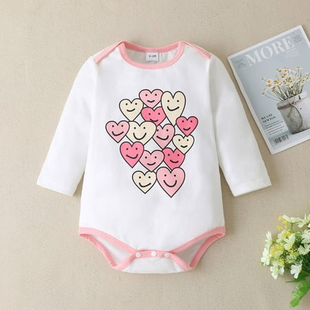 Simplmasygenix Infant Jumpsuit Clearance Travel Essentials Baby Girls Valentine Love Heart Smiling Face Printing Bodysuit Romper
Simplmasygenix Infant Jumpsuit Clearance Travel Essentials Baby Girls Valentine Love Heart Smiling Face Printing Bodysuit Romper