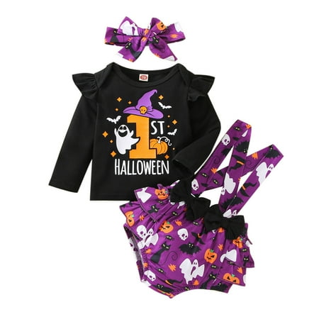 GWAABD Outfit Sets for Girls Purple Cotton Blend Girls Long Sleeve Cartoon Prints Pumpkin T Shirt Tops Overalls Suspenders Ruffles Shorts Headbands Outfits 90
GWAABD Outfit Sets for Girls Purple Cotton Blend Girls Long Sleeve Cartoon Prints Pumpkin T Shirt Tops Overalls Suspenders Ruffles Shorts Headbands Outfits 90