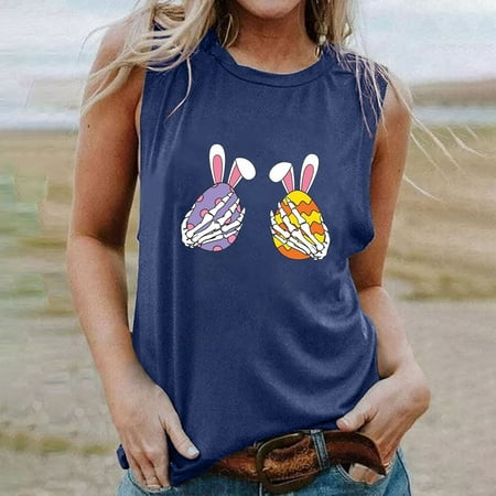 Dolkfu Bunny Scrub Top Women Round Neck Print Casual Loose Tops Pullover Sleeveless T-Shirt
Dolkfu Bunny Scrub Top Women Round Neck Print Casual Loose Tops Pullover Sleeveless T-Shirt