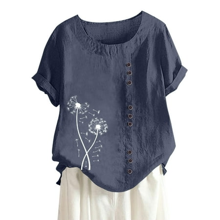 Women Cotton Linen T Shirt Tops Casual Loose Fit Print Tees Short Sleeve Plus Long Sleeve Sleep Shirts Cotton
Women Cotton Linen T Shirt Tops Casual Loose Fit Print Tees Short Sleeve Plus Long Sleeve Sleep Shirts Cotton