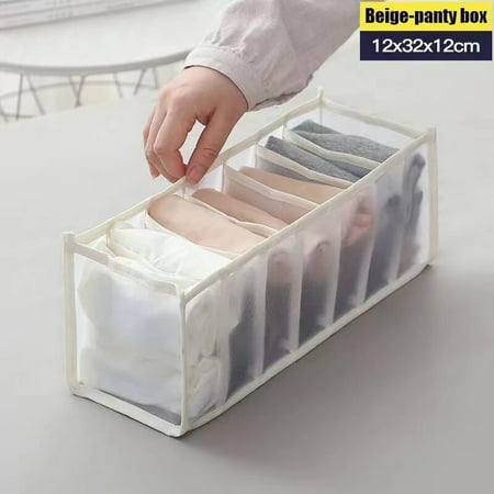 Underwear Storage Organizer Clothing Detachable Socks Shorts Bra Storage Box Dormitory Closet Organizer Drawer Washable