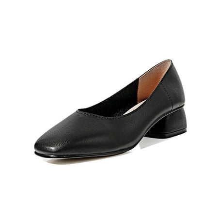 Oucaili Ladies Pumps Slip On Heels Low Heel Dress Shoes Comfort Chunky Casual Shoe Party Black 4.5
Oucaili Ladies Pumps Slip On Heels Low Heel Dress Shoes Comfort Chunky Casual Shoe Party Black 4.5